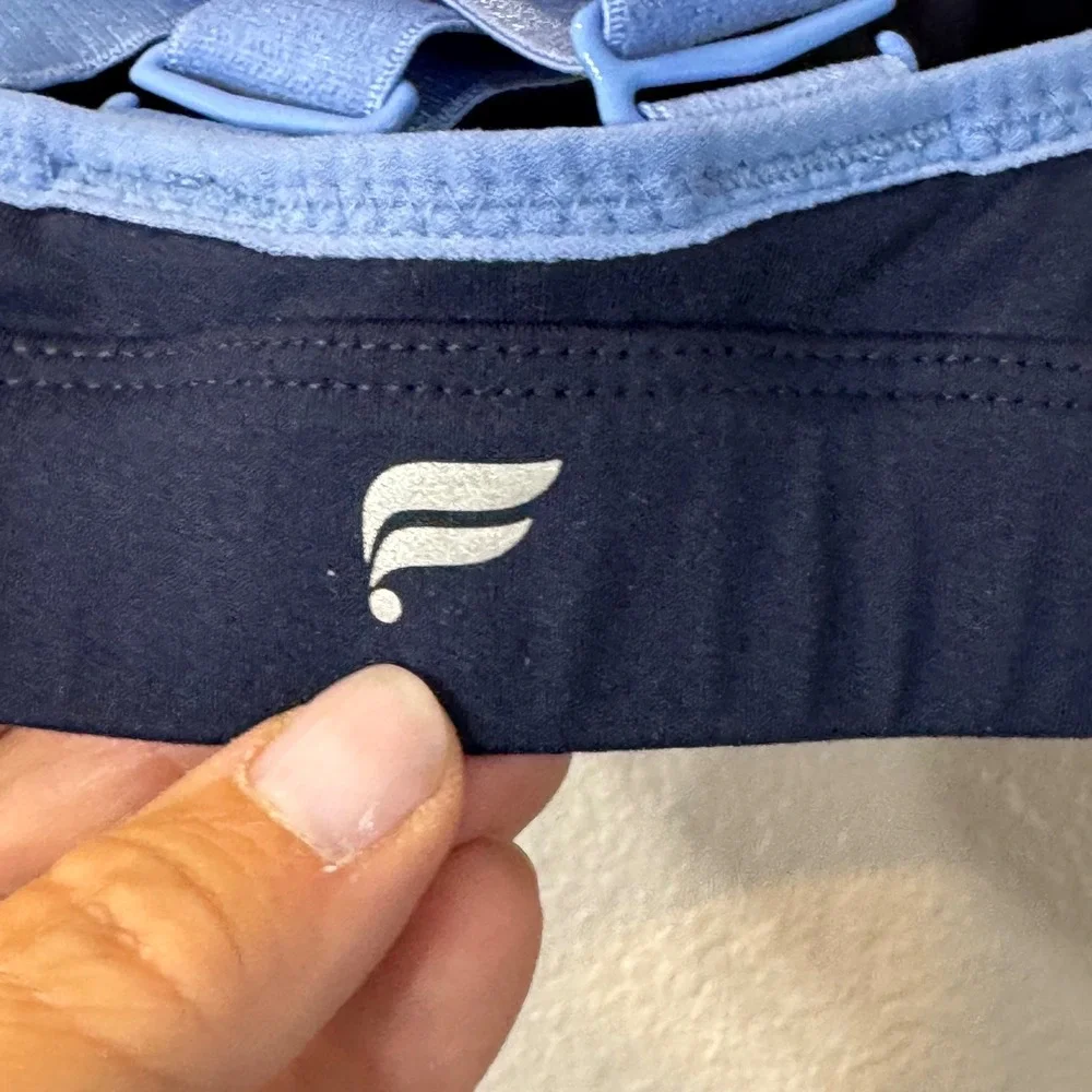 Fabletics Women's Size S Navy Blue Crisscross Straps Sports Bra